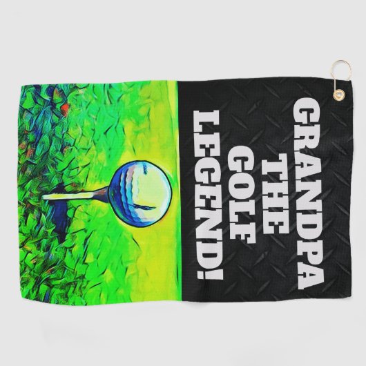 Opa de Legend Funny Smack Talk Sports Golfhanddoek (Horizontaal)