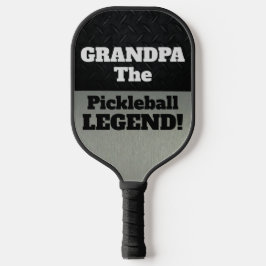 Opa de legendarische smack Talk Black Silver Pickleball Paddle