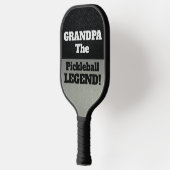 Opa de legendarische smack Talk Black Silver Pickleball Paddle (Links)