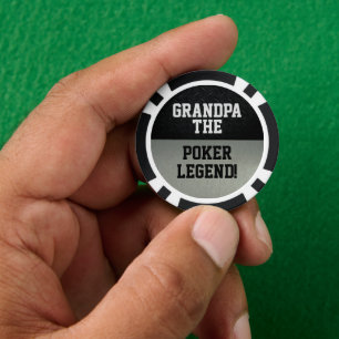 Opa de legendarische smack Talk Black Silver Poker Chips