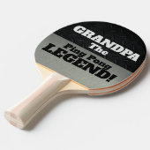 Opa de legendarische smack Talk Black Silver Tafeltennisbatje (Voorkant Gekanteld)