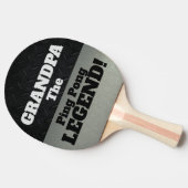Opa de legendarische smack Talk Black Silver Tafeltennisbatje (Zijkant)