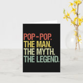 Opa de man de mythe de legende geschenk voor vader kaart (Gele Bloem)