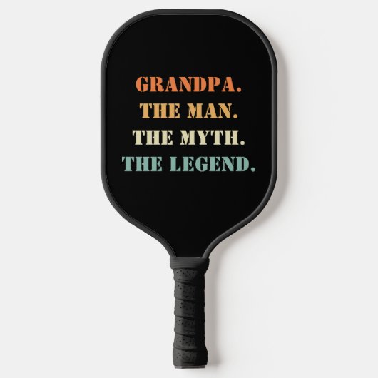 Opa De Man De Mythe De Legende Vaderdag Pickleball Paddle (Voorkant)