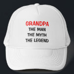 Opa de man mythe legende pet<br><div class="desc">Opa het man mythe legende pet. Grappig Birthday cadeauidee voor grootvader. Aangepast pet voor typografie. Fun hoofdkleding voor mannen.</div>