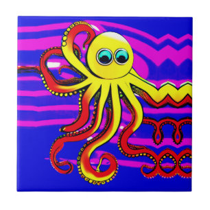 Opa de Octopus Tegeltje