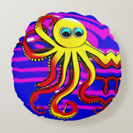 Opa de Ontwerper Octopus Rond Kussen