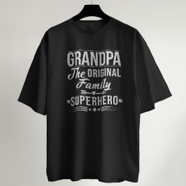 Opa de originele familie superheld grappig citaat t-shirt