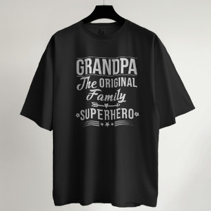 Opa de originele familie superheld grappig citaat t-shirt