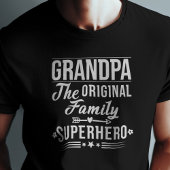 Opa de originele familie superheld grappig citaat t-shirt