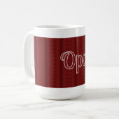 Opa Deep Red Koffiemok (Voorkant links)