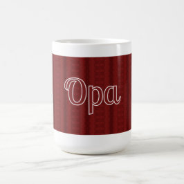 Opa Deep Red Koffiemok