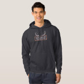 Opa Deer Antlers Grootvaders Dag Hoodie (Voorkant volledig)