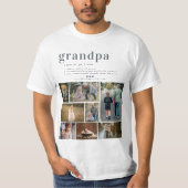 Opa definitie | 8 foto collage T-shirt (Voorkant)