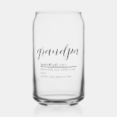 Opa Definitie Bierblikje Glas (Voorkant)