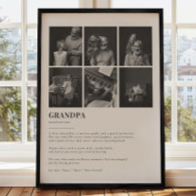 Opa Definitie Custom 6 Foto Collage Poster