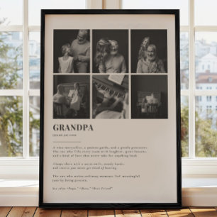Opa Definitie Custom 6 Foto Collage Poster