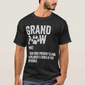 Opa definitie Funny hond liefhebber ontwerp T-shirt (Voorkant)