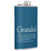 Opa definitie gezegde citaat blauw heupfles (Rechts)