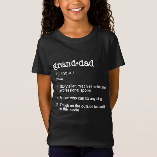 Opa Definitie - Grappig Vaderdag cadeau T-shirt (Voorkant)