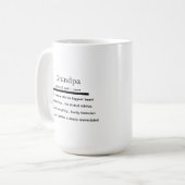 Opa definitie, opa vaderdag  koffiemok (Voorkant links)