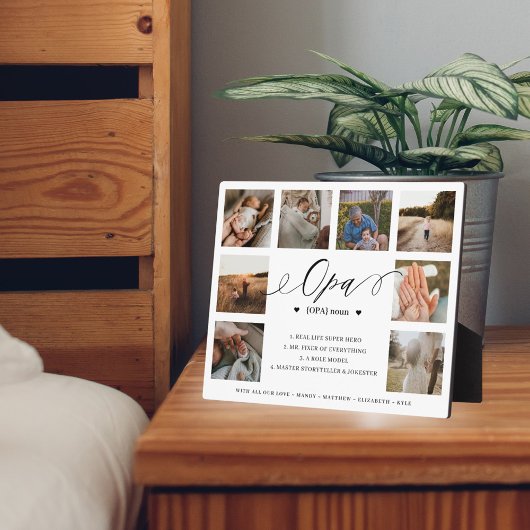 Opa Definition Script Photo Collage Keepomwille Fotoplaat