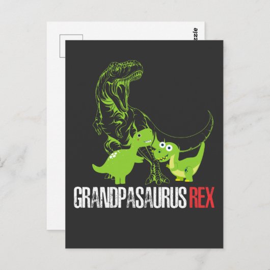 Opa Dinosaur grootvader Dino kleinkind Briefkaart (Voorkant / Achterkant)