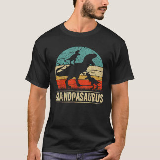 Opa Dinosaur T Rex Grandpasaurus 2 kinder familie T-shirt