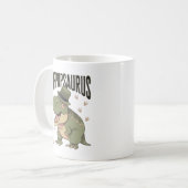Opa Dinosaur Vaderdag Poppopsaurus Koffiemok (Voorkant links)