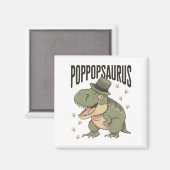 Opa dinosaurus vaderdag Poppopsaurus Magneet (Voorkant / Achterkant)