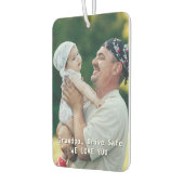 Opa Drive Veilig Aangepaste Foto Vaderdag Auto Luchtverfrisser (Links)