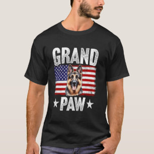 Opa Duitse Herdershond Opa Vaderdag 4e  T-shirt