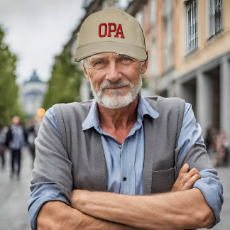 Opa - Duitse opa Geborduurde Pet