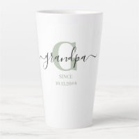 Opa Elegant Script Monogram Zilver Groen