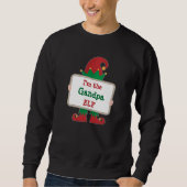 Opa Elf | Gepersonaliseerd Kerst Elf T-shirt (Voorkant)
