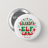 Opa Elf Kerst Feestelijke Vakantie Ronde Button 5,7 Cm (Voorkant /achterkant)