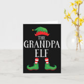Opa Elf Matching Group Xmas Funny Family Chris Kaart (Gele Bloem)