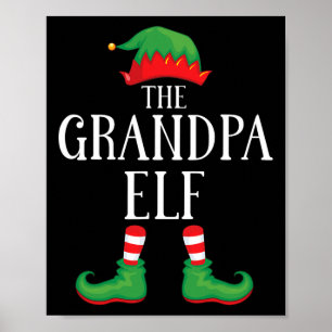 Opa Elf Matching Group Xmas Funny Family Chris Poster