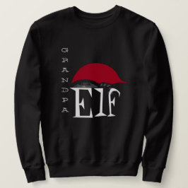 Opa Elf Vakantie Kerstmis Kat Zwart Wit Trui