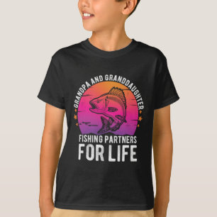 Opa en kleindochter vissen partners voor het leven t-shirt