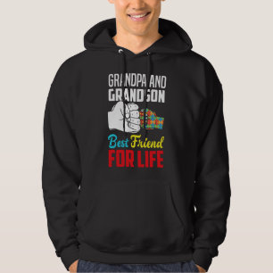 Opa en kleinzoon beste vriend voor het leven Autis Hoodie