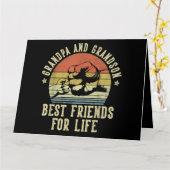 Opa en kleinzoon beste vrienden voor het leven Gra Kaart (Gele Bloem)