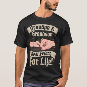 Opa en kleinzoon beste vrienden voor het leven t-shirt