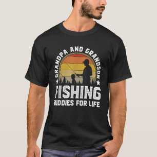 Opa en kleinzoon vissende vrienden voor het leven t-shirt