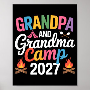 Opa en oma kamperen 2027 grootouders kamperen poster