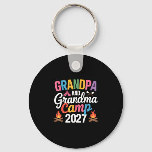 Opa en oma kamperen 2027 grootouders kamperen sleutelhanger