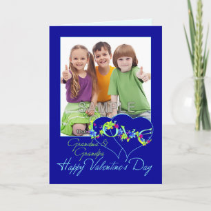 Opa en oma Valentijn Foto Wenskaart Feestdagen Kaart
