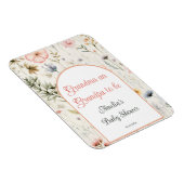 Opa en oma zijn Baby shower in bloei Magneet (Rechterzijde)