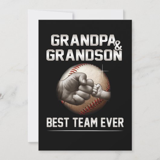 Opa en opa Beste team ooit Feestdagenkaart (Voorkant)