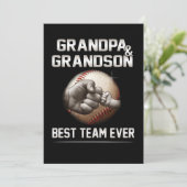 Opa en opa Beste team ooit Feestdagenkaart (Staand voorkant)
